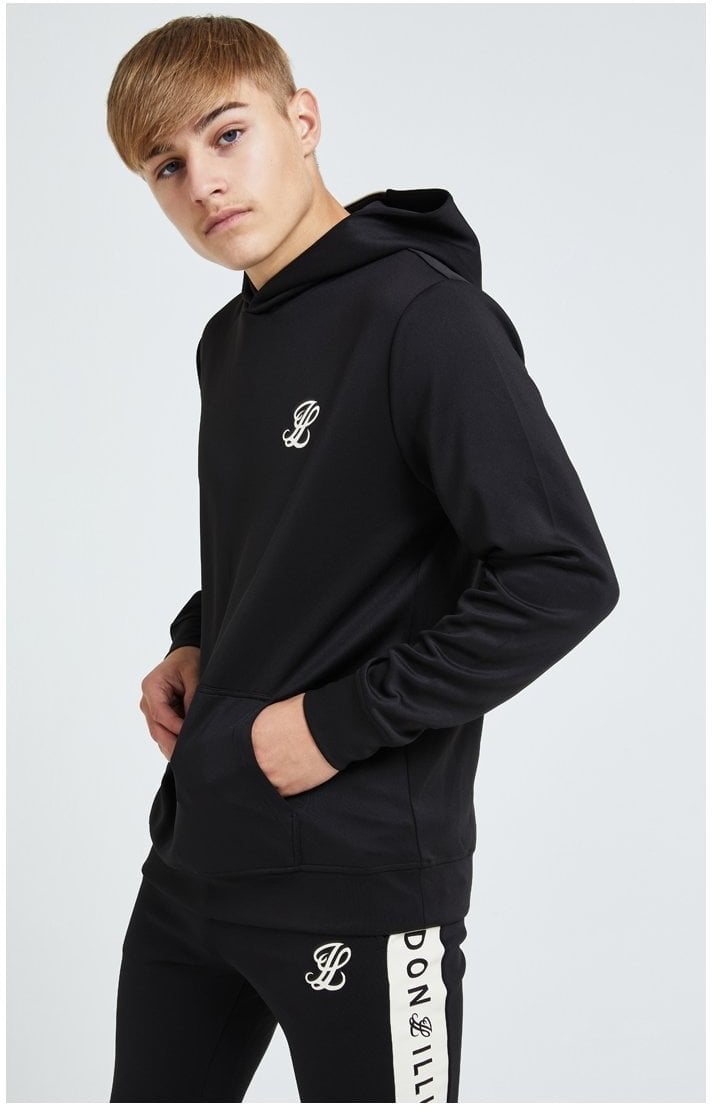 Illusive London Erupt Overhead Hoodie - Black & Cream