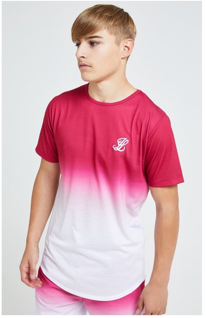 Illusive London Flux Fade Tee - Pink & White