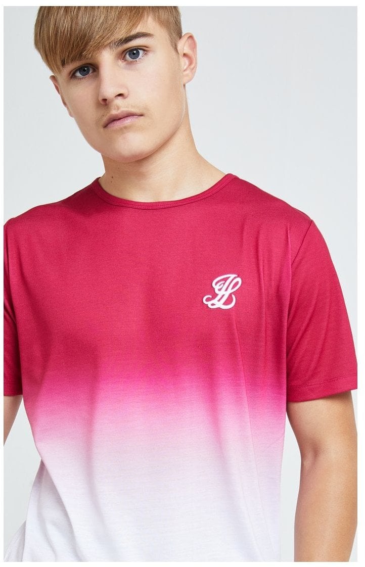 Illusive London Flux Fade Tee - Pink & White (1)