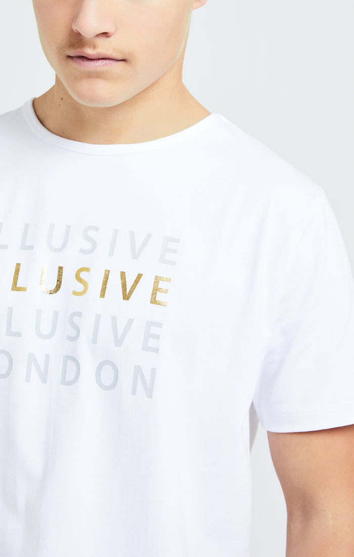 Illusive London Sovereign Tee - White & Gold (1)