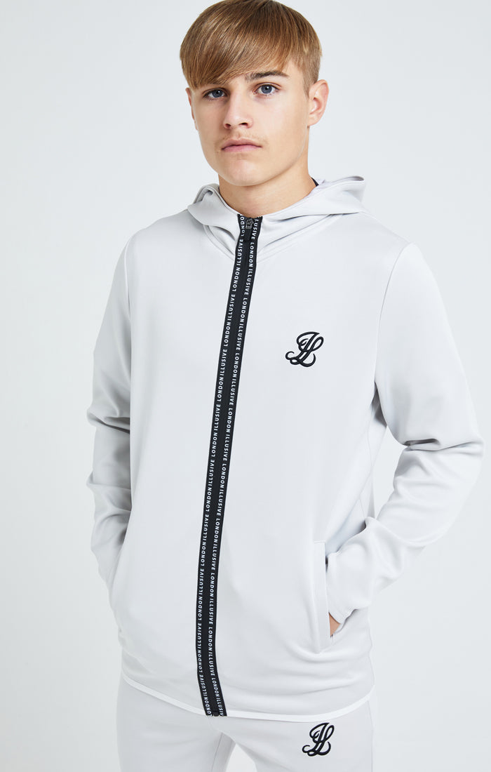 Illusive London Apex Agility Zip Through Hoodie - Grey