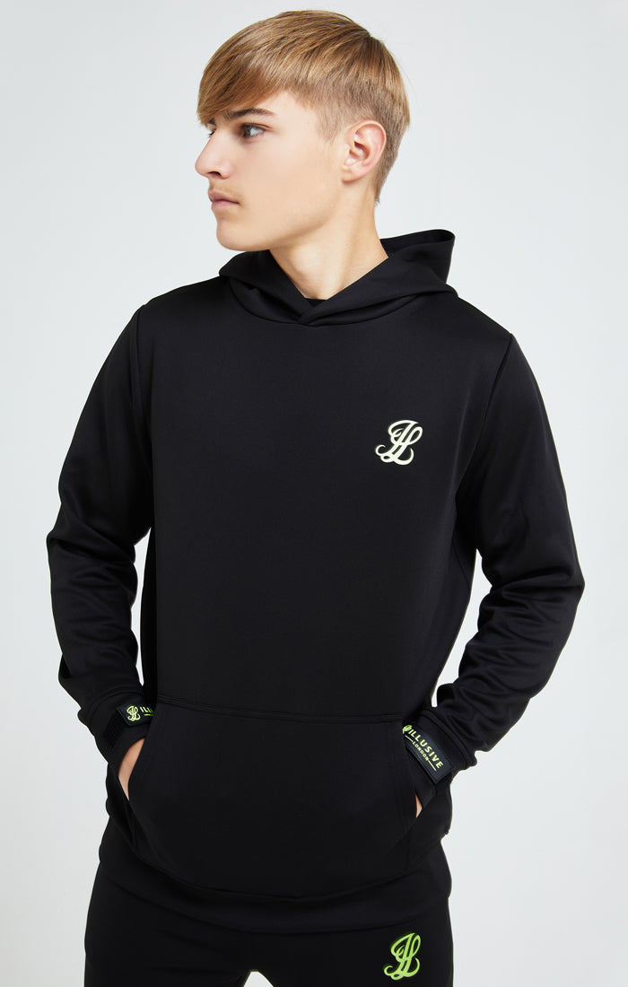 Illusive London Element Overhead Hoodie - Black & Green