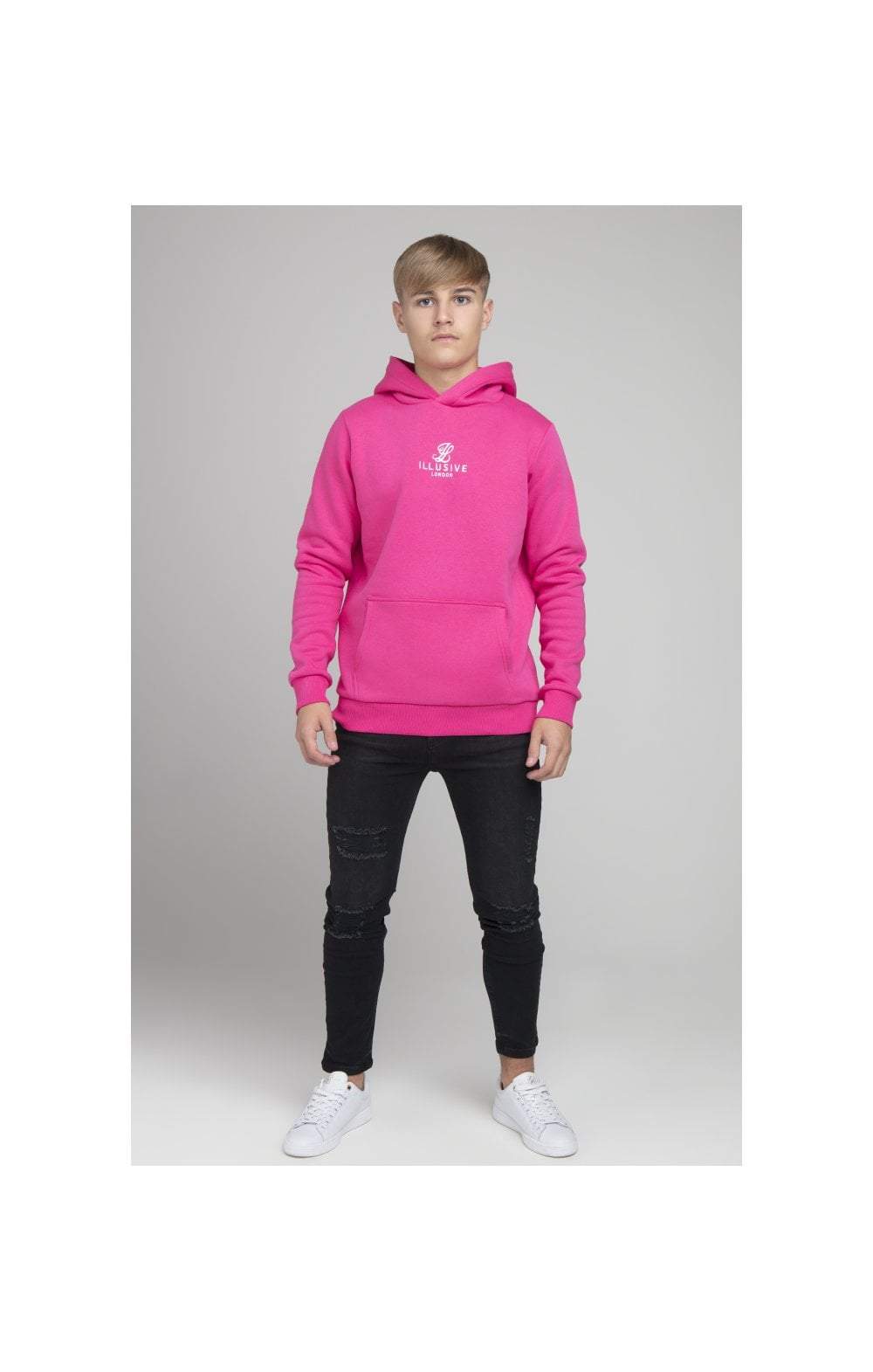 Load image into Gallery viewer, Illusive London Overhead Hoodie - Pink (1)