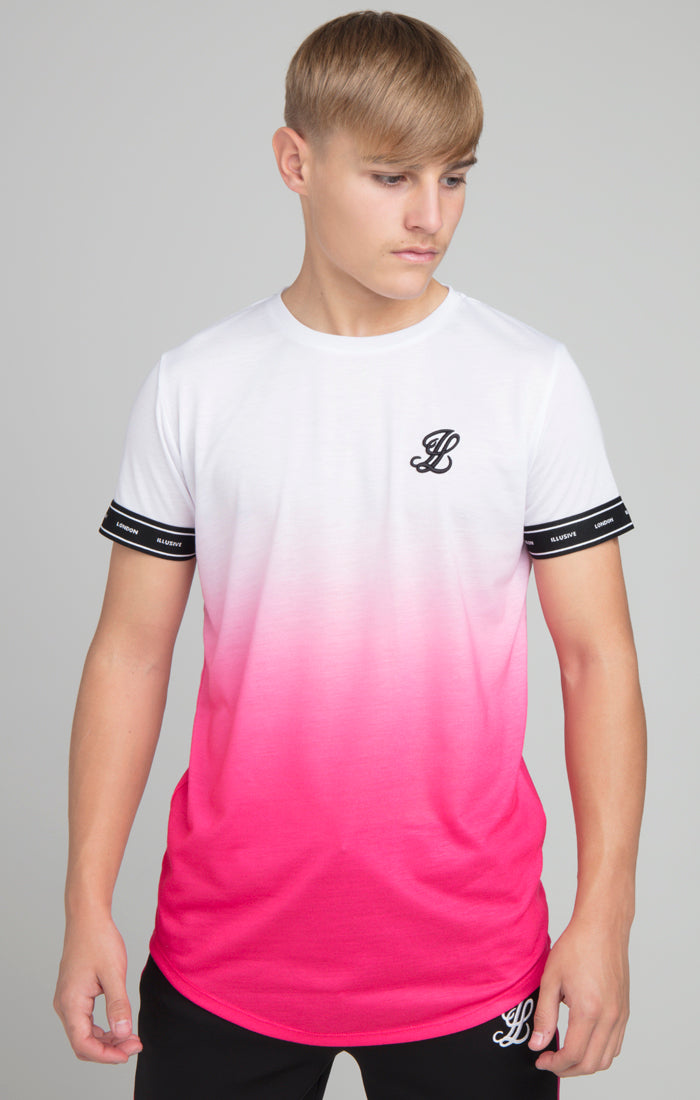 Illusive London Fade Tech Tee - White & Pink