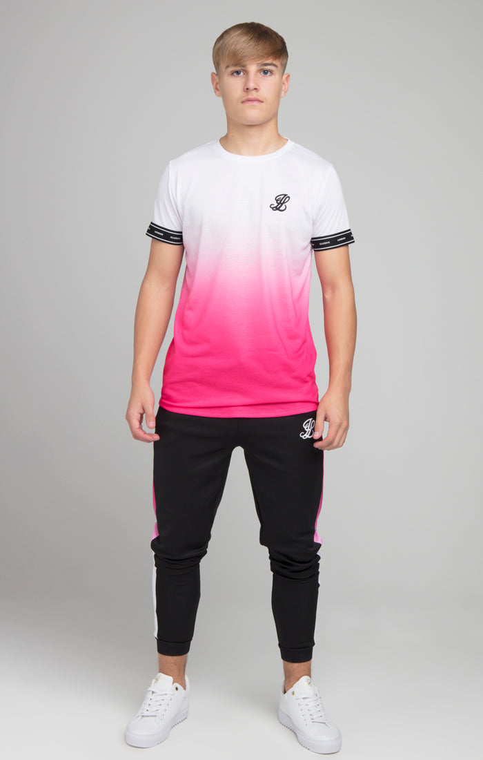 Illusive London Fade Tech Tee - White & Pink (1)