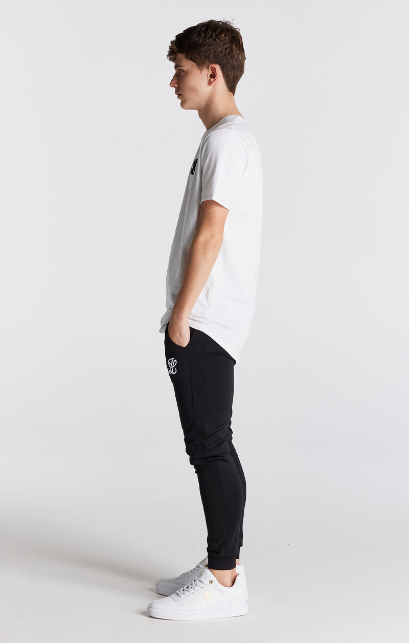 Boys Illusive Black Panelled Jogger (1)