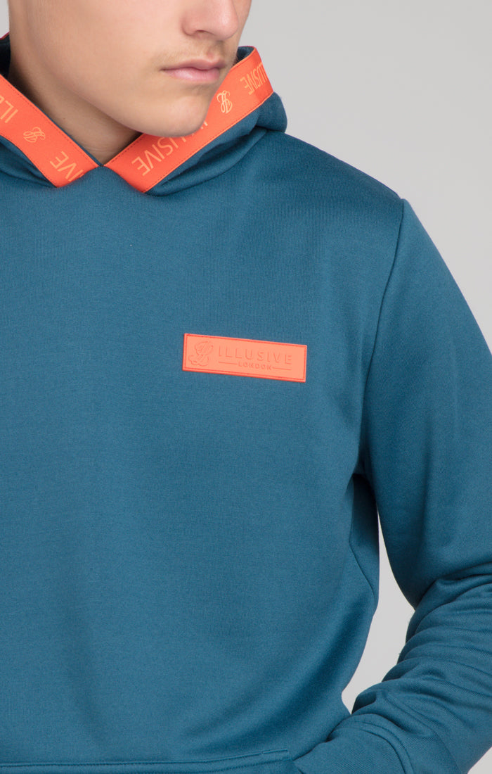 Boys Illusive Blue Taped Overhead Hoodie (1)