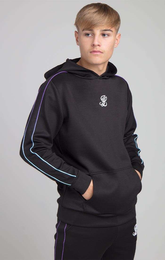 Boys Illusive Black Overhead Hoodie
