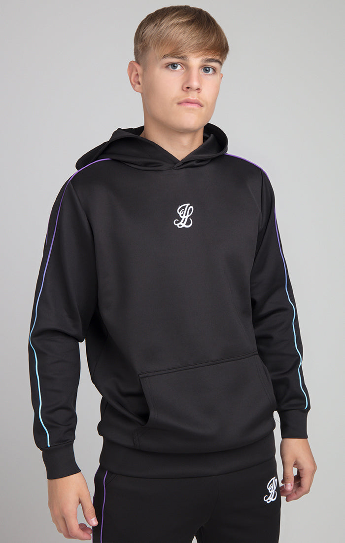 Boys Illusive Black Overhead Hoodie (1)