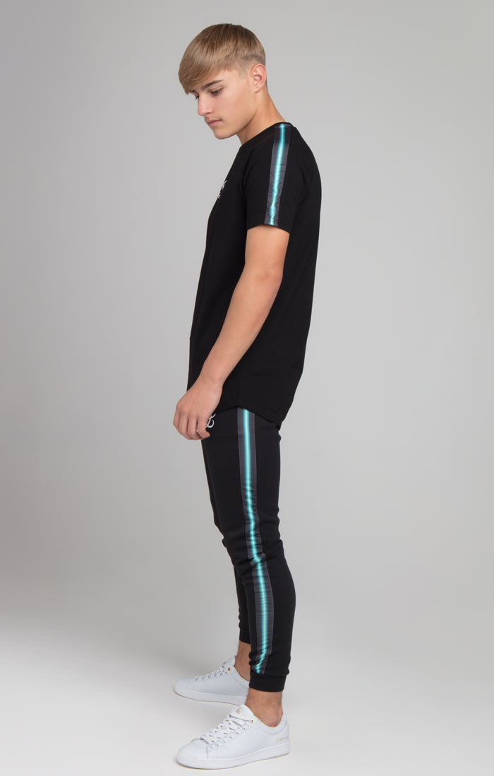 Boys Illusive Black Taped Jogger (1)
