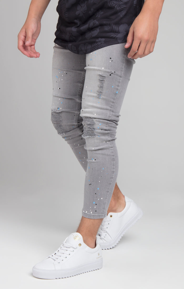 Boys Illusive Grey Skinny Denim Jean