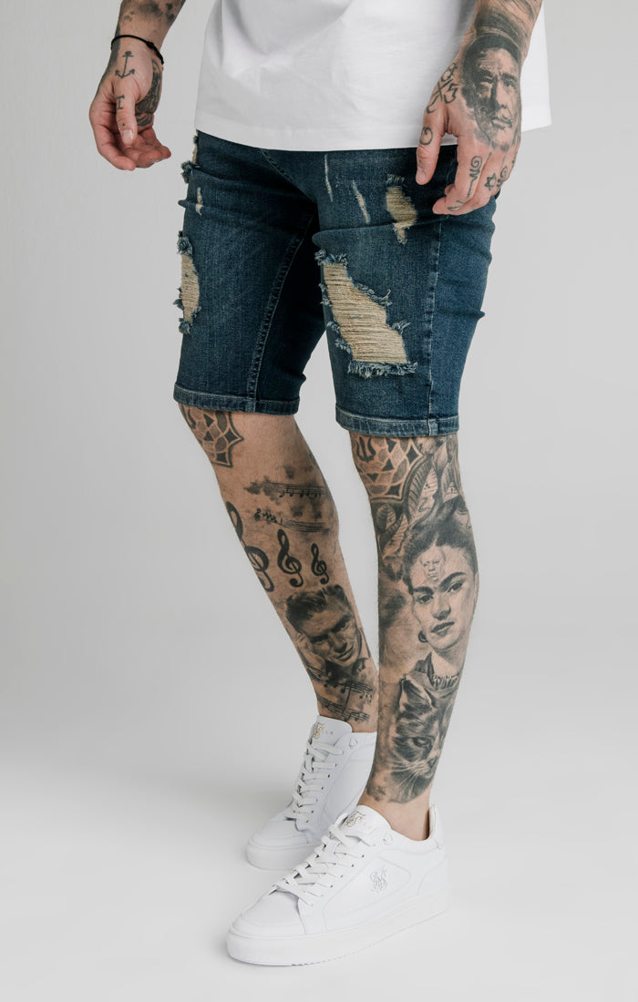 Midstone Skinny Distressed Denim Short