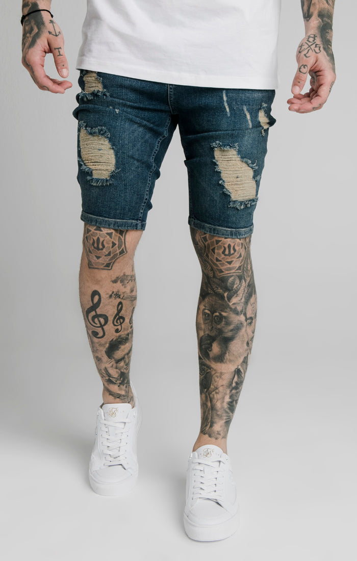 Midstone Skinny Distressed Denim Short (1)