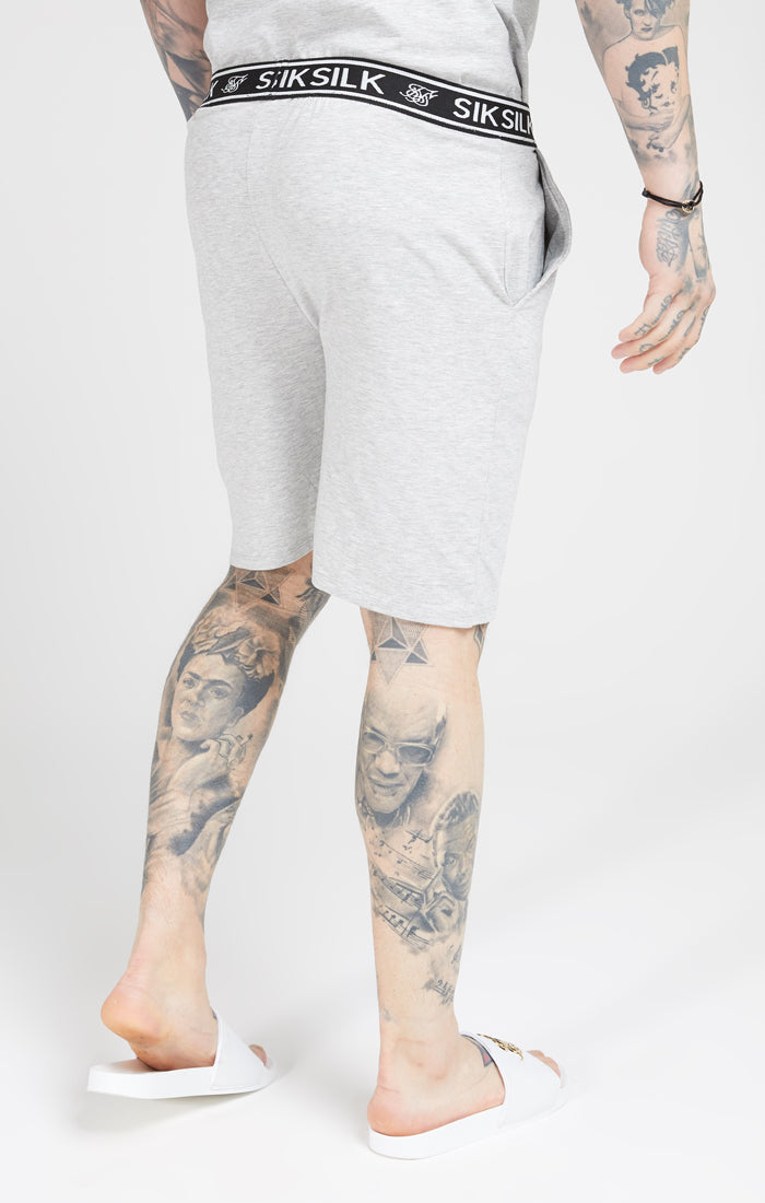 Grey Marl Loose Fit Jersey Short (1)