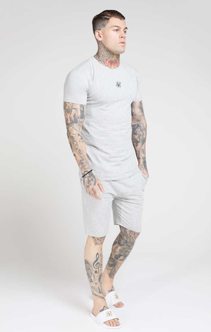 Load image into Gallery viewer, Grey Marl Loose Fit Jersey Short (3)