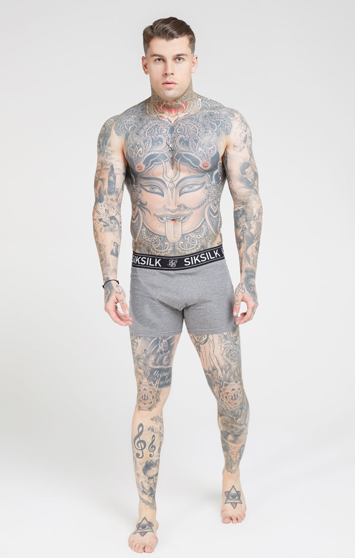 Navy And Grey Marl 2 Pack Boxers (1)