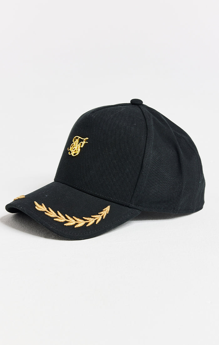 Black Washed Cotton Trucker Cap