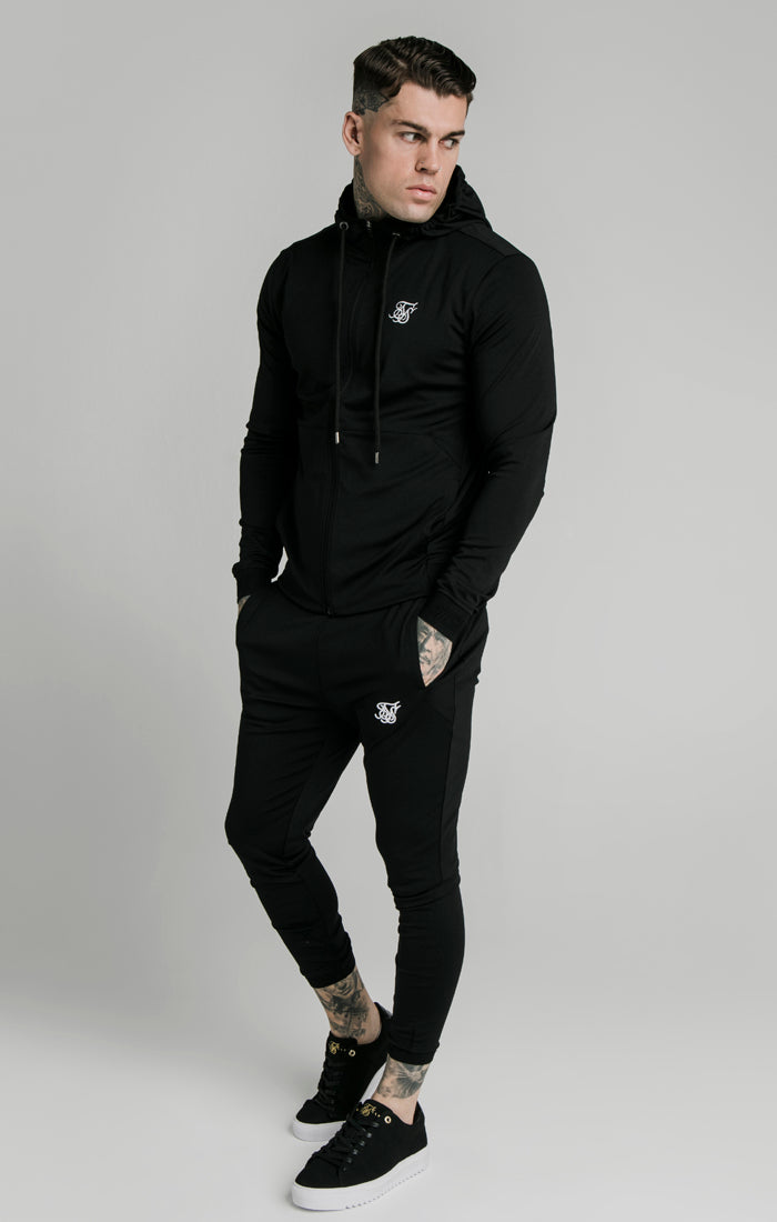 Black Zip Through Hoodie (1)