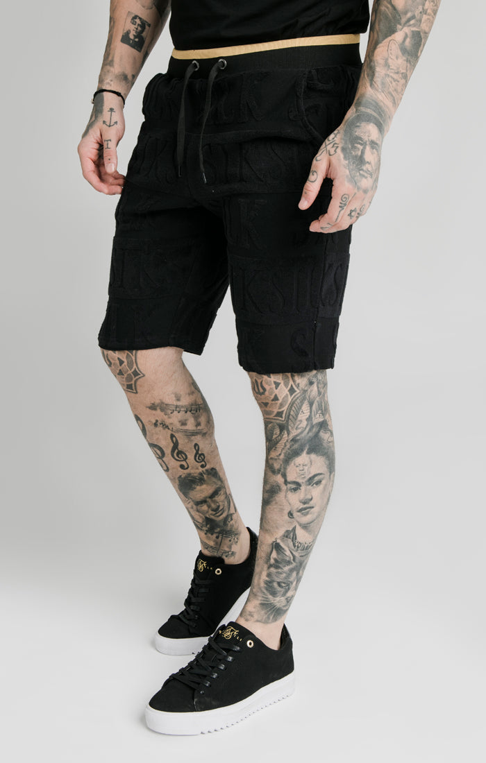 SikSilk Inverse Gym Shorts - Black