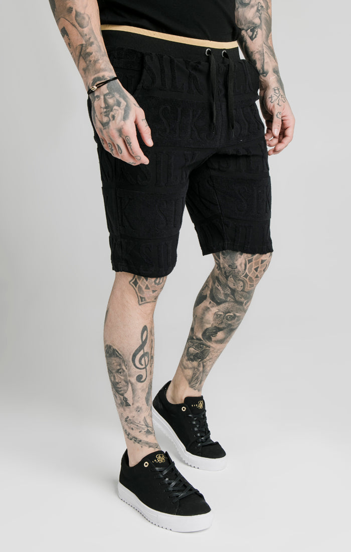 SikSilk Inverse Gym Shorts - Black (1)