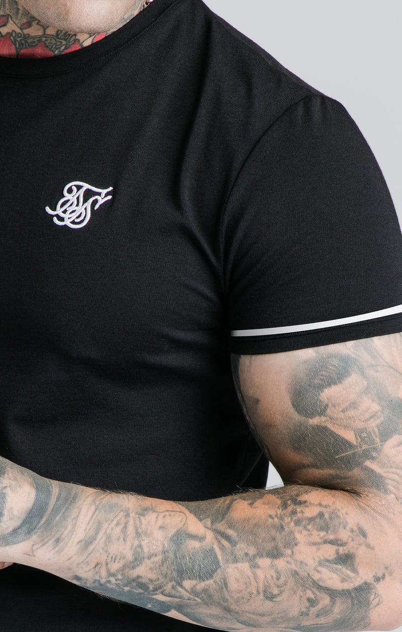 Black Cuffed T-Shirt (1)
