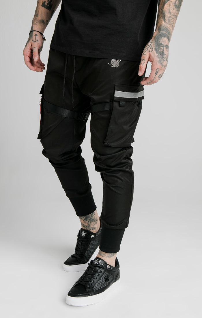 Black Essential Combat Cargo Pant (1)