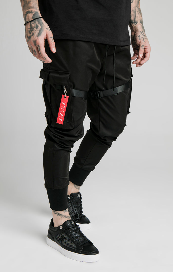 Black Essential Combat Cargo Pant