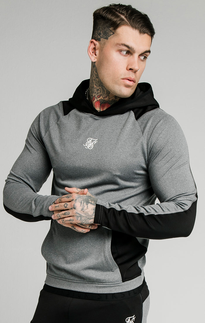 Grey Contrast Overhead Hoodie