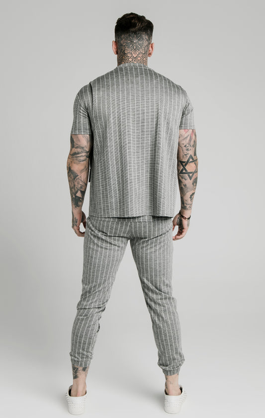 SikSilk Smart Wear Vest - Grey Pin Stripe