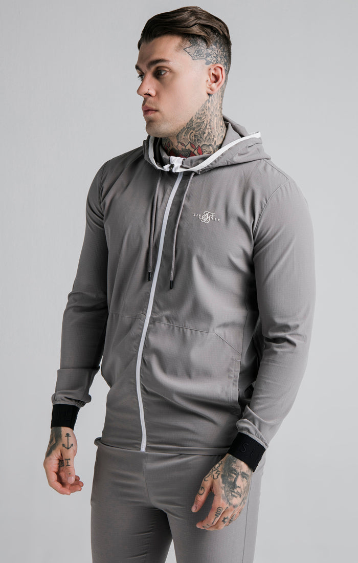Grey Zip-Thru Hoodie
