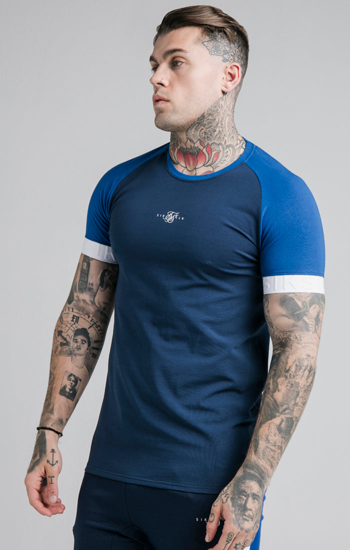 SikSilk S/S Inverse Tech Tee - Navy