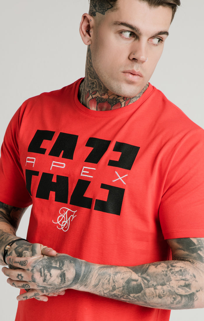 FaZe Apex x SikSilk Red Relaxed Fit T-Shirt (2)