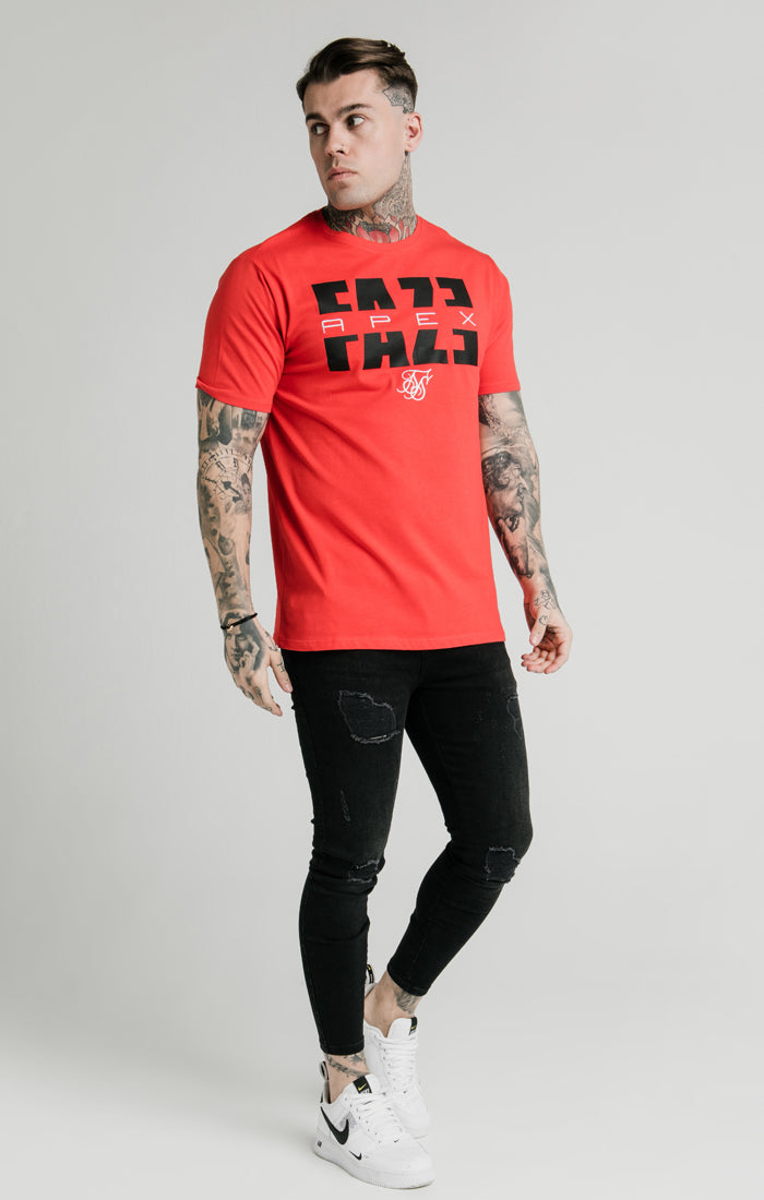 FaZe Apex x SikSilk Red Relaxed Fit T-Shirt (3)