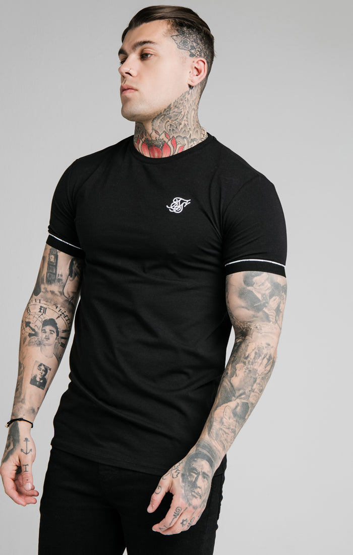 SikSilk S/S Duality Gym Tee - Black