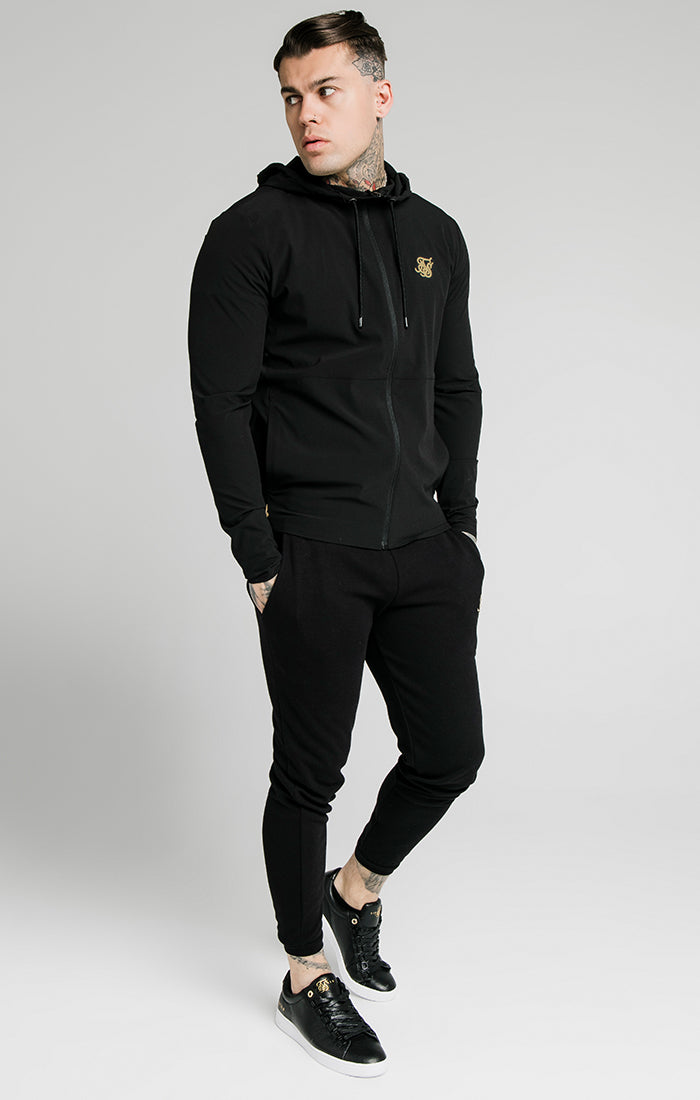 SikSilk RipStop Agility Zip Through Hoodie – Black (3)