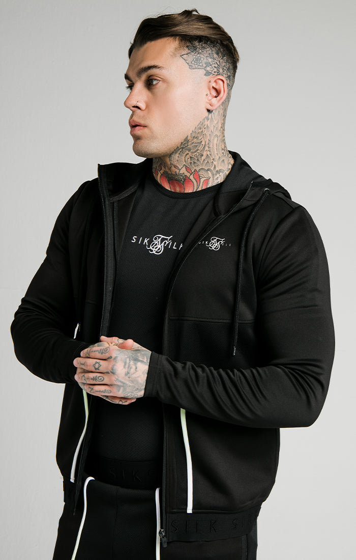 Black Fade Zip-Thru Hoodie