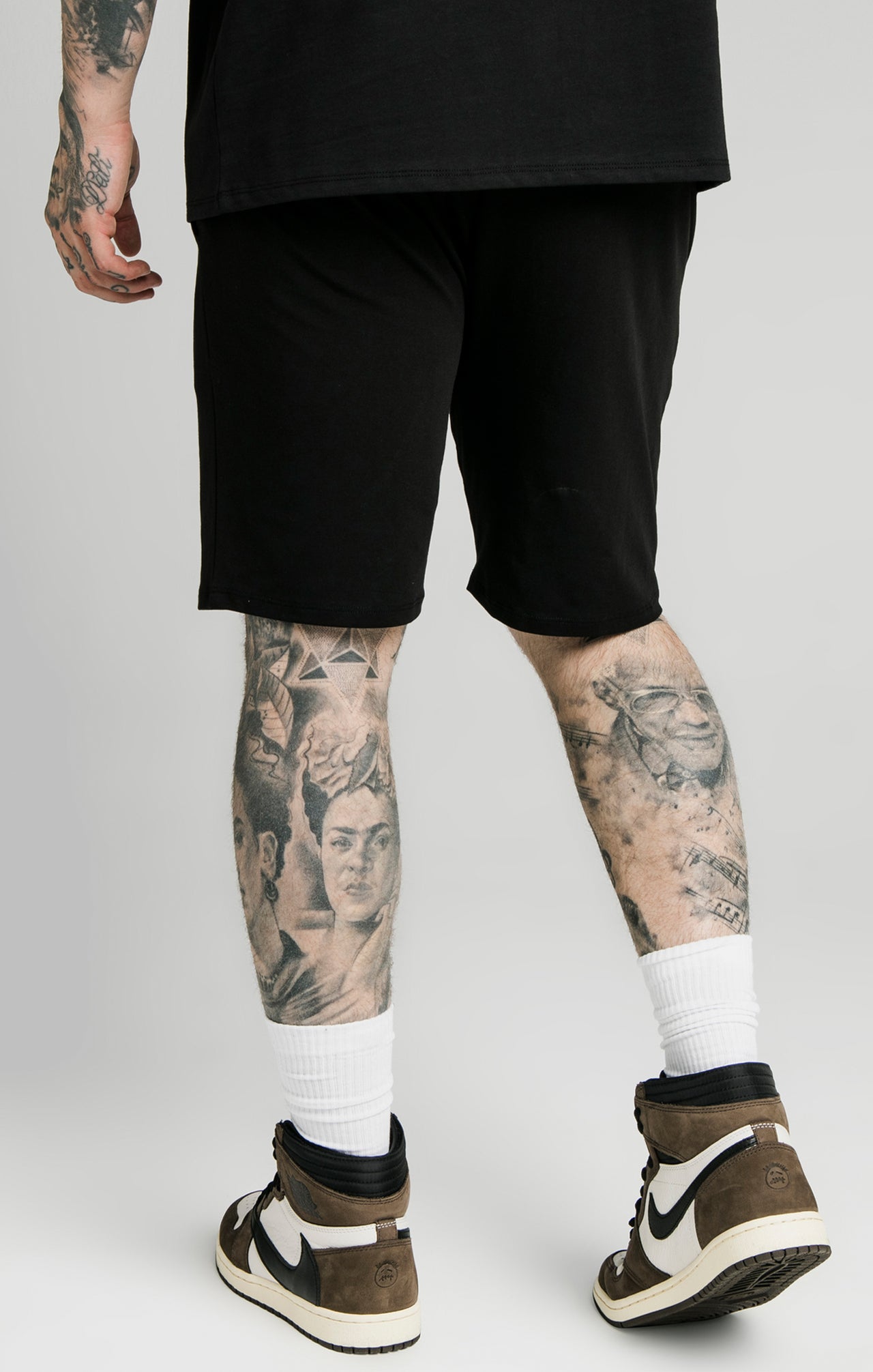 SikSilk Jersey Shorts - Black (1)