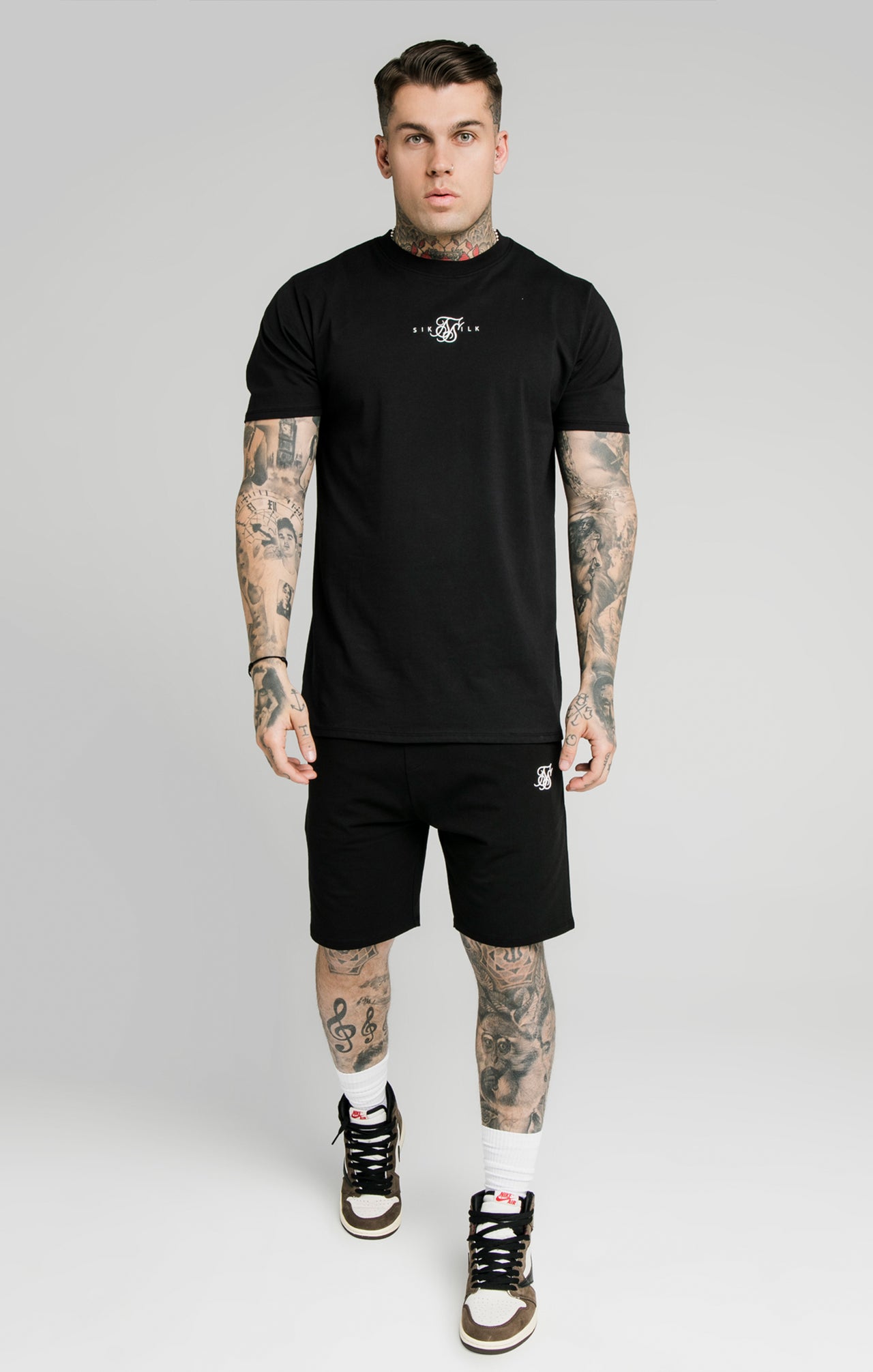 SikSilk Jersey Shorts - Black (2)