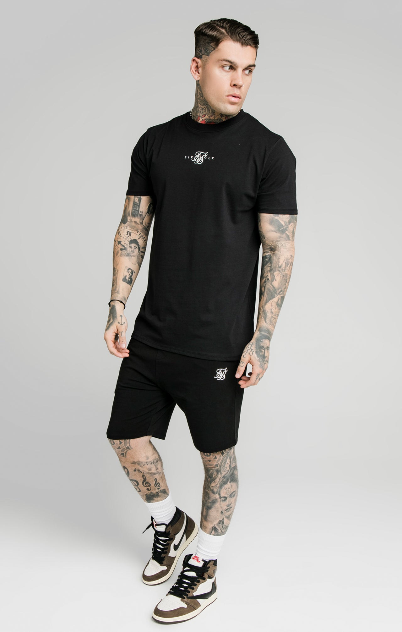 SikSilk Jersey Shorts - Black (3)