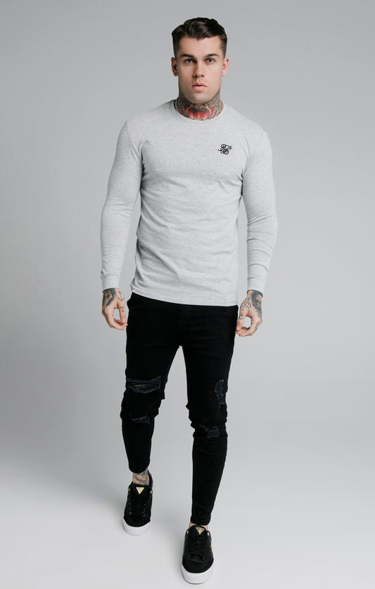 Grey Marl Essential Muscle Fit T-Shirt