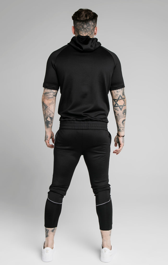 SikSilk Zip Through Hoodie Detachable Sleeves - Black (4)
