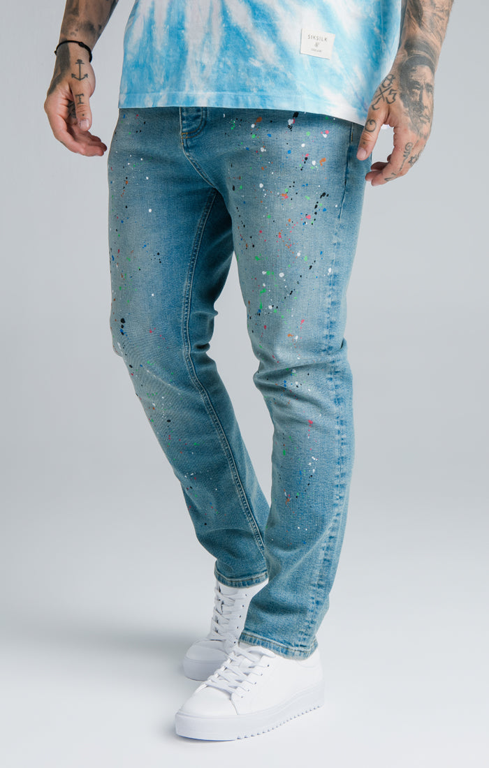 Steve Aoki x SikSilk Light Wash Loose Fit Jean