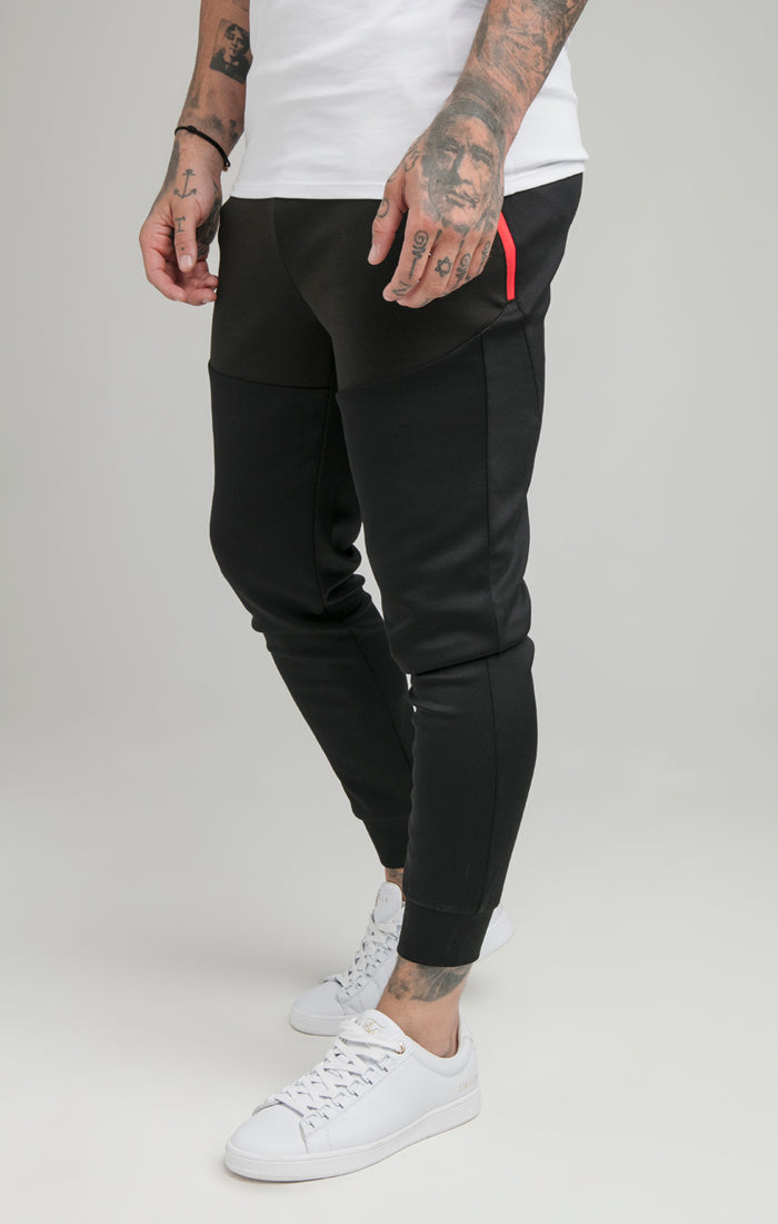 Black Covert Function Pant