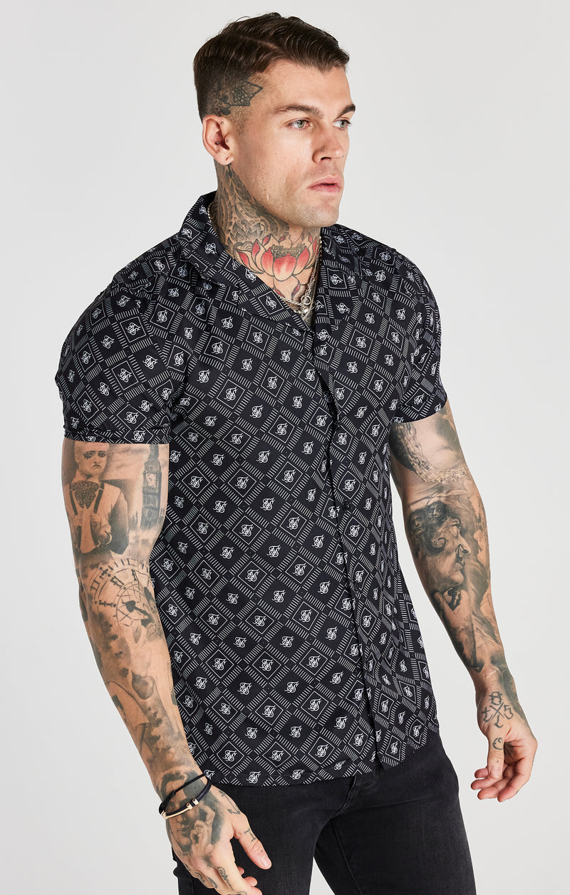 Black Aop Resort Shirt