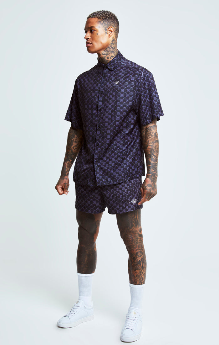 Black Monogram Resort Shirt (1)