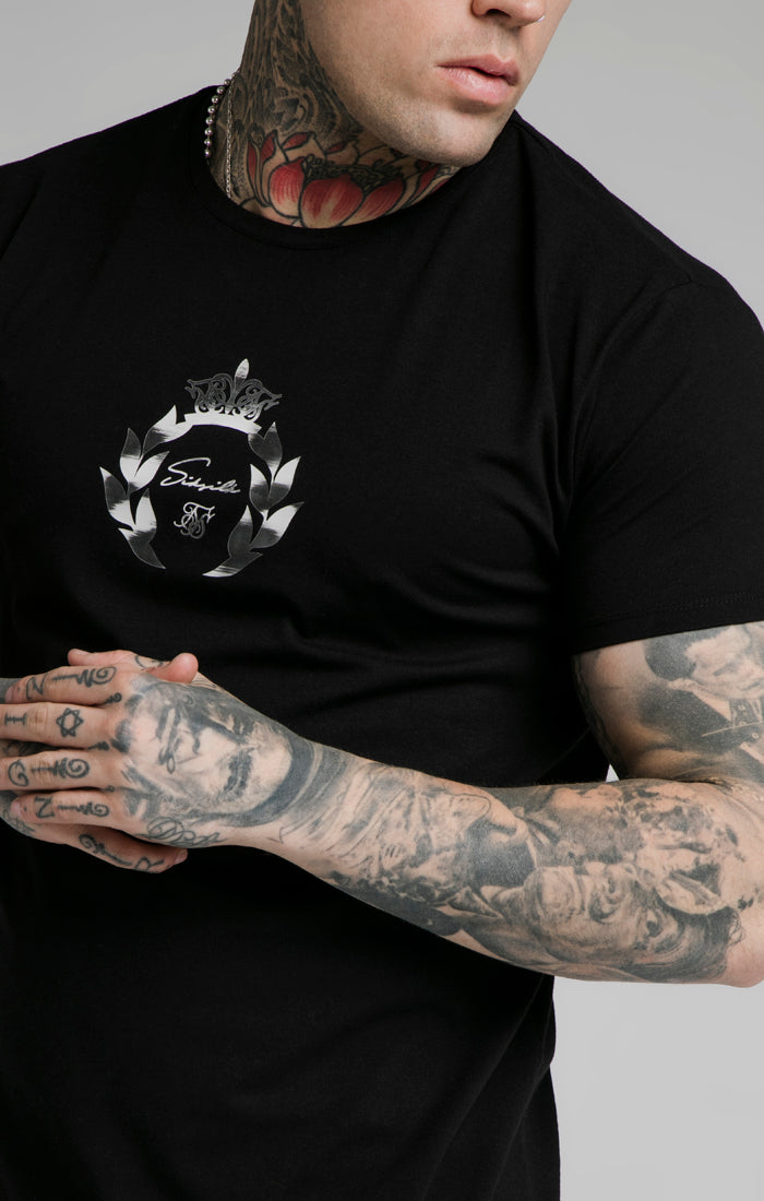 SikSilk S/S Prestige Transfer Tee - Black (1)