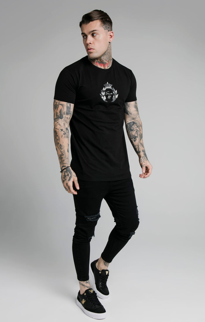 Load image into Gallery viewer, SikSilk S/S Prestige Transfer Tee - Black (3)