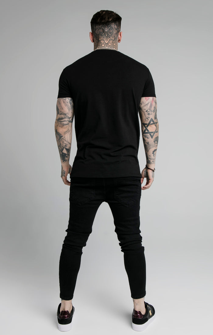 SikSilk S/S Prestige Transfer Tee - Black (4)