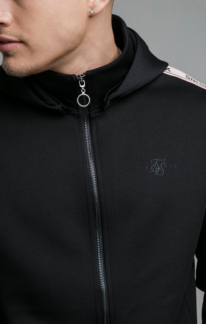 Black Dynamic Zip Through Hoodie (1)