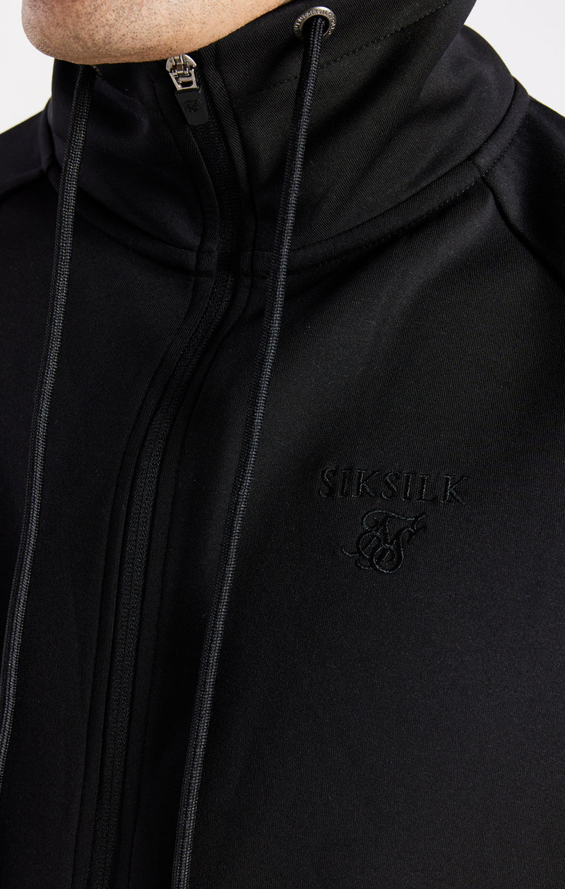 Black Half Zip Funnel Neck (1)